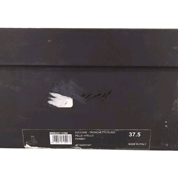 Marsell Zuccone Tronchetto Elast Chelsea Beatle Boots 37.5 7.5 Womens Lead Gray - Picture 11 of 14